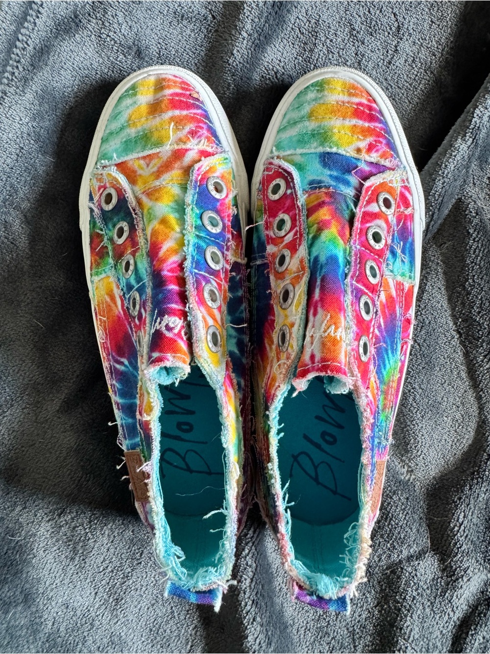 Blowfish Tie-Dye Slip-On Sneakers in Rainbow